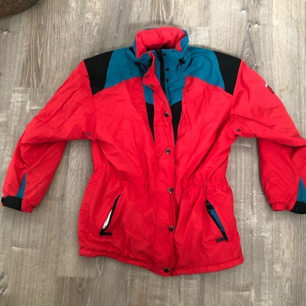 Vintage 90s Roffe Challenge‎ System Ski Parka Jacket Womens Size 8 Made In USA